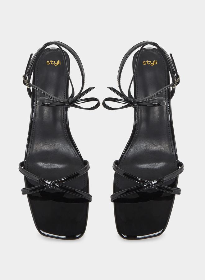 ستايلي صندل بكعب قطة بأربطة - Image 5